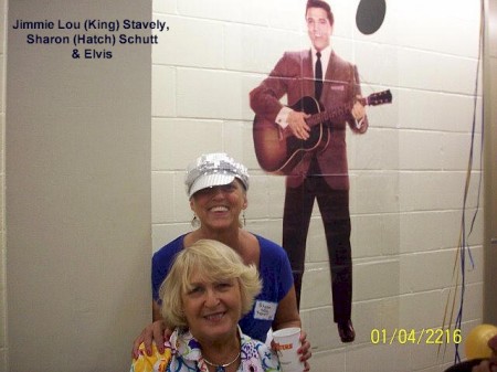 Elvis, Sharon, and Miss Jimmie