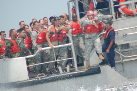 Water training with the USCG