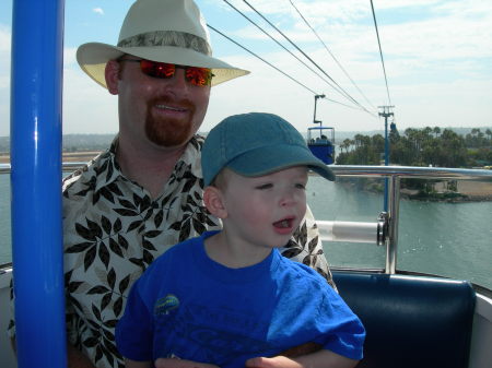 Shawn & Jackson on the bucket ride ...