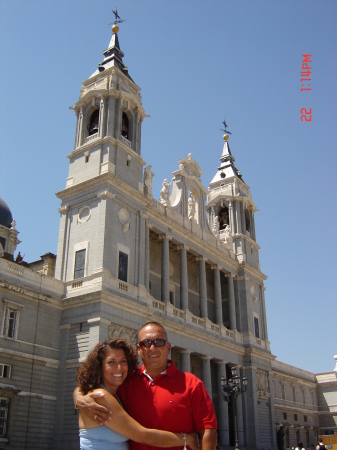Hubby and I at the Palacio Real, Madrid.