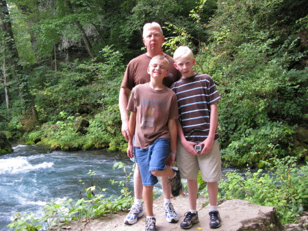 Wayne, Jorrdon and Haydon at Big Springs