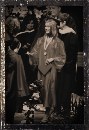 Whitney getting her Diploma