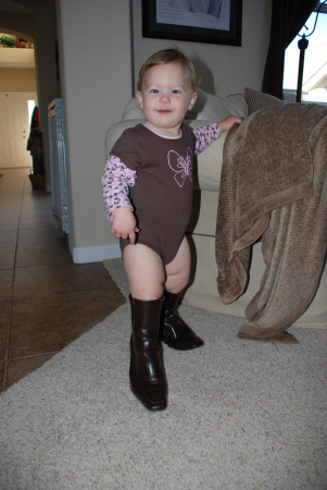 Check out those boots!