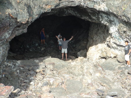 Exploring a Lava Tube in Kona
