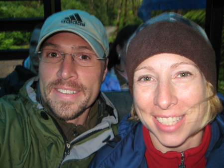 Bro & I off to Zipline in the Alaska rain