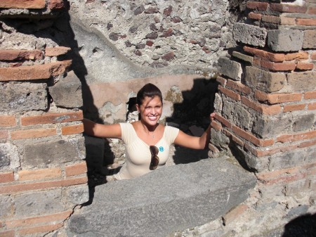 the ruins in Pompei