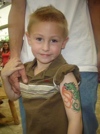 Zach's First Tattoo (Disneyland 2007)