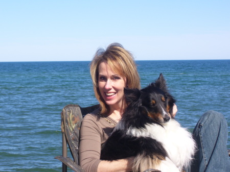 Charles and me at Lake Huron