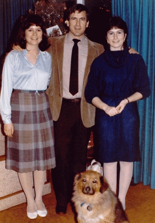 With daughters and dog...1984