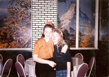 amy and kathie senior luncheon 1992