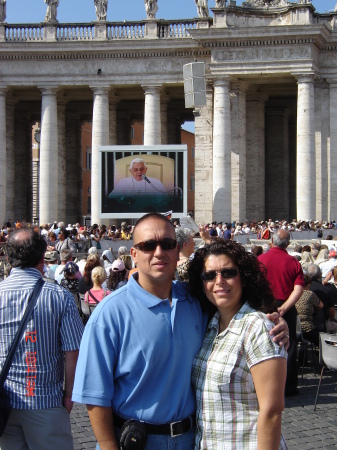 Outdoor mass given by Pope Benedict, Rome.