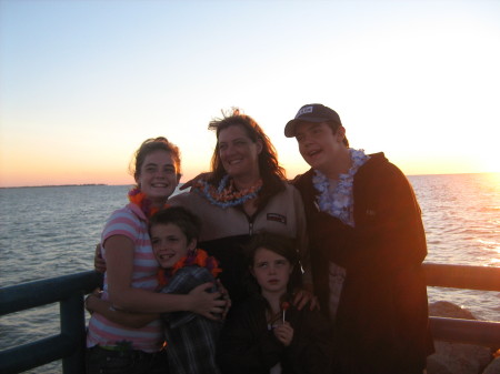 Me and my kids in Caseville 2008