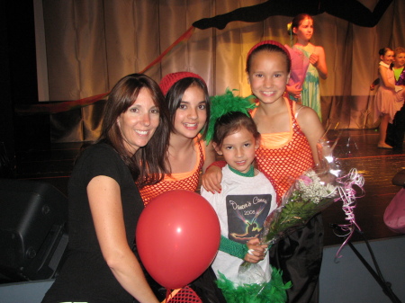 My girls and me at their dance recital