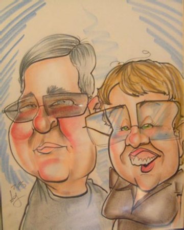 Caricature of Steve and I