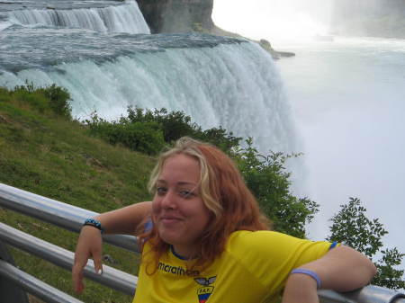 Sam and Niagra Falls American side