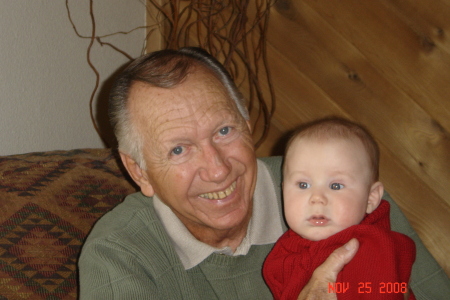 My Dad with my grandson Riley in 08
