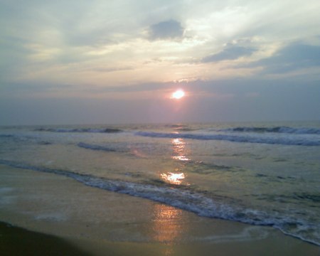 Sunrise on the beach, Ocean City, MD
