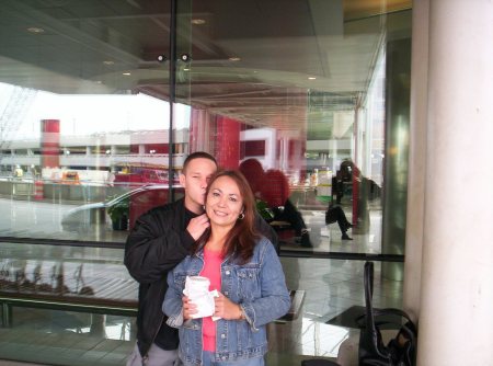 Wife Betty and Son Michael Departing for Iraq