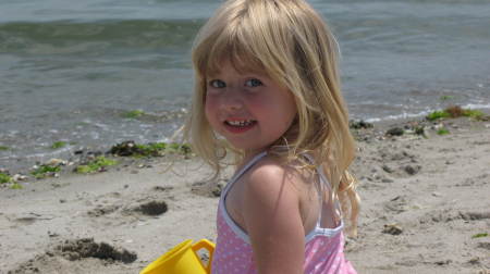Ellie at the beach