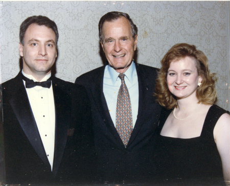 With George Bush Sr - 1996