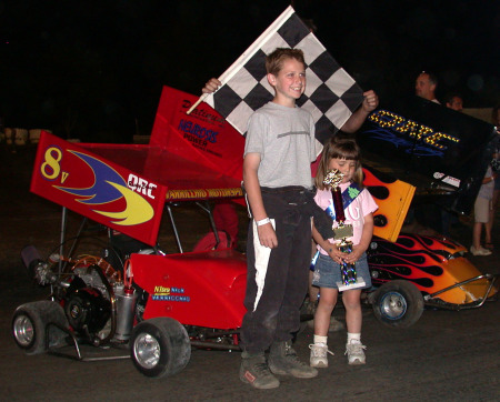 Nicholas, after winning his first Trophy Dash