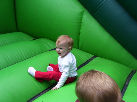 Keira's first bouncy