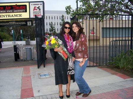 My daughters at Becky's graduation