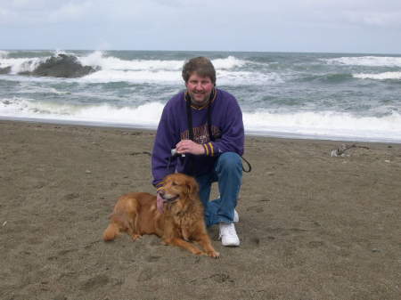 My Golden Retriever "Bailey" and me April 2010