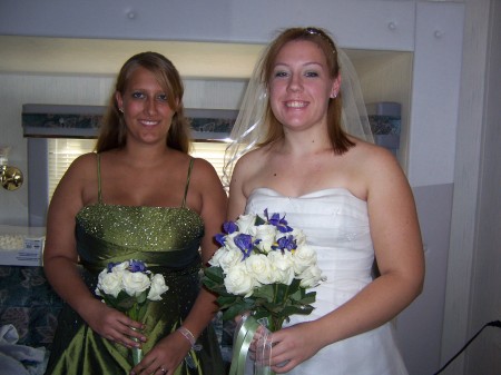 The bride and Maid of honor