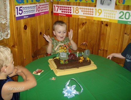 Tylers third birthday 9-7-07