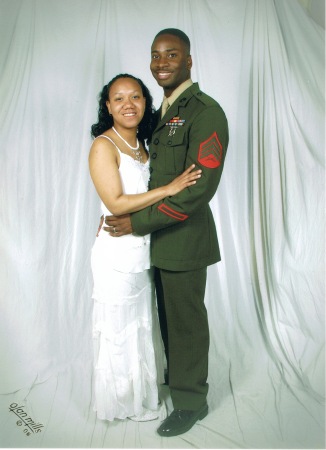 My wife and I wedding pic, Nov '05