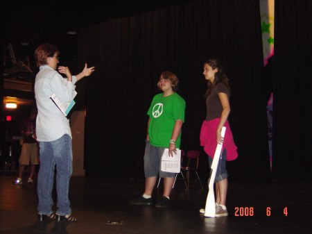 Me directing students in "Annie Get Your Gun"