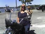 me n my puppy out for a scoot