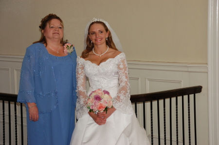 My mommy and me on my wedding day