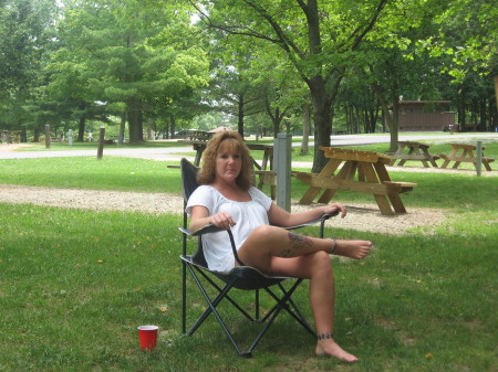 Me probably sitting getting drunk at campsite