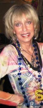 Jackie at a Mardi Gras Party