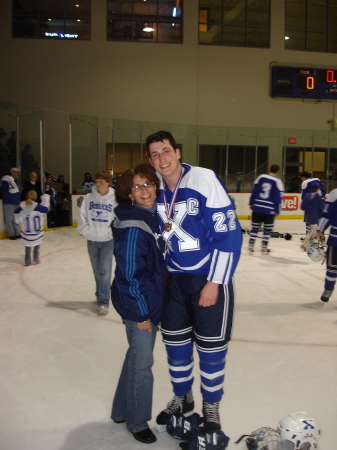 My son Alex and his hockey team's District win