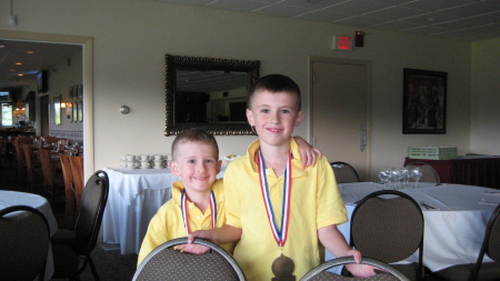 The boys after their golf tourney