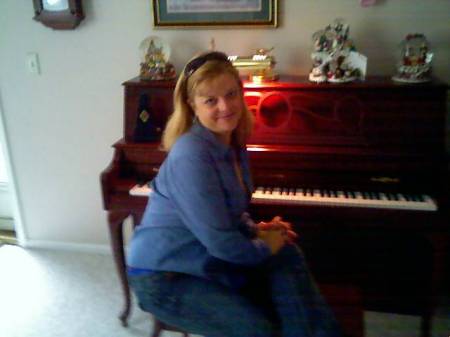 me at home on my piano