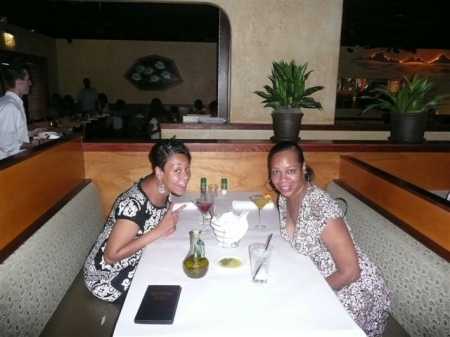 Mommie and I at Dinner