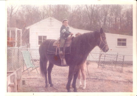 Riding horse at 3 years old Memphis Tenn.