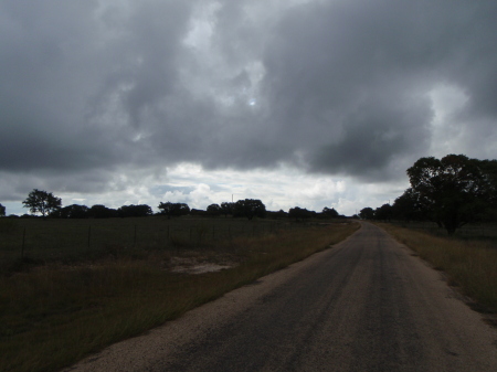 Dark skies at mile 19