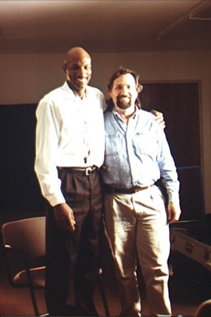 With Clyde 'the Glide" Drexler