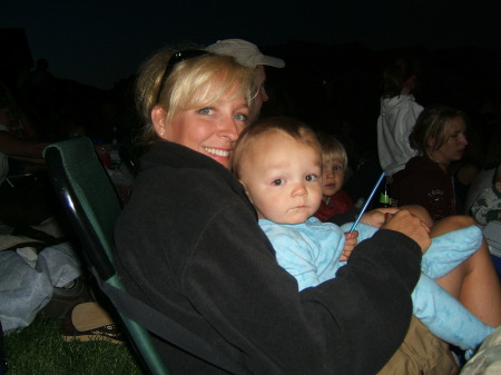 Sis Tammy & her son Nicky at 4th fireworks