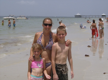 The kids & I on Ft. Myers Beach