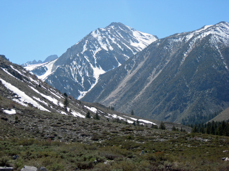 Snow in the Eastern Sierra Mountians