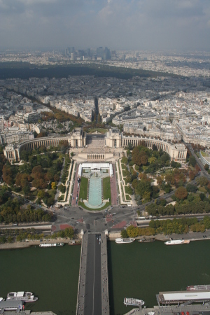 A view from atop the Eiffel Tower