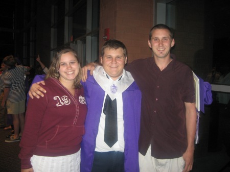 Meghan, Andrew and Alex at Andrew's grad