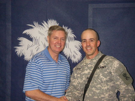 Senator Lindsay Graham and I in Afghanistan