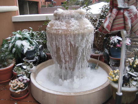 Patio fountain